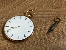 Fred Courvoisier - Pocket Watch With Key - IT WORKS