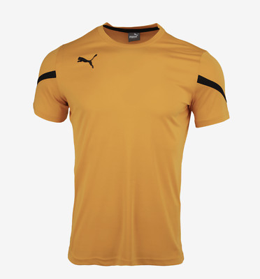 PUMA Herren Team Flash Shirts Jersey Orange Training Tee Top Gym T-Shirt 9322...