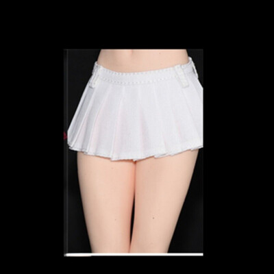 Fashion 1:6 Scale White Mini Skirt Clothes for 12'' Female Action Figure Body