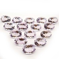 Natural Pink Amethyst Oval Cut Loose Gemstone Lot 10 Pcs 13x18 MM 107 CT