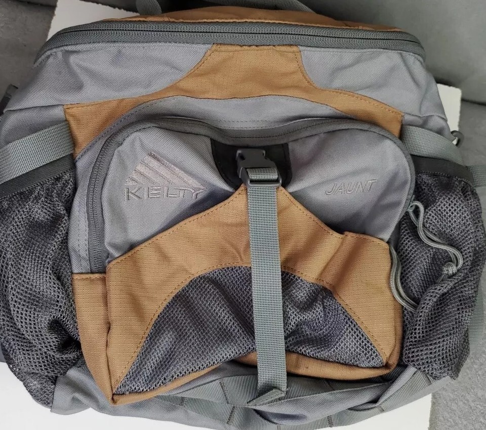 Kelty Jaunt Adjustable Lumbar Waist Shoulder Day Pack Brown Gray Backpack Bag eBay