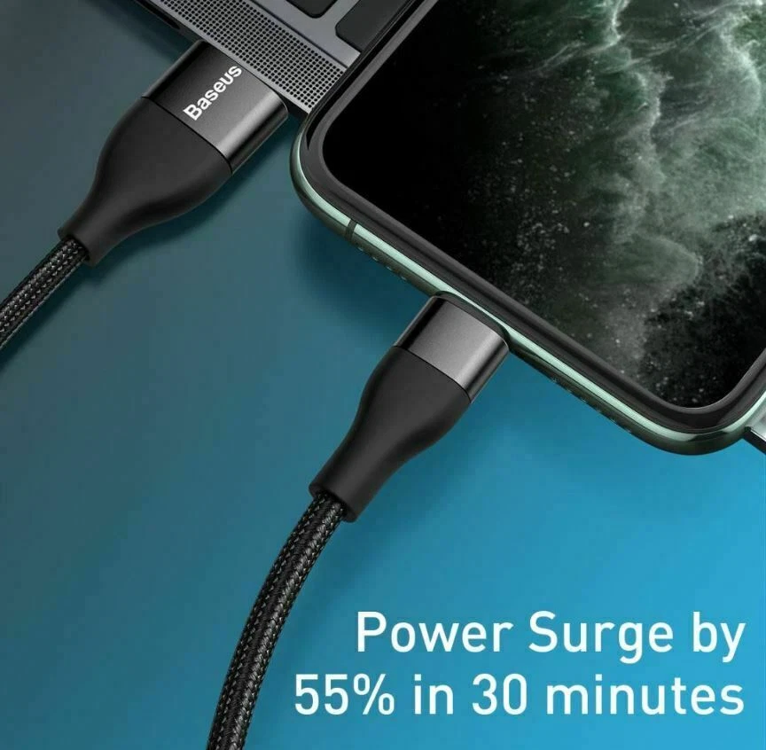 USB Type C/USB A to iPhone 3ft 18W Quick Charge Rugged Nylon Cable iPhone 13 12 - Image 3 of 4