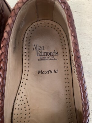 ALLEN EDMONDS Made in USA Maxfield Woven Tassel Loafer in  display picture 3