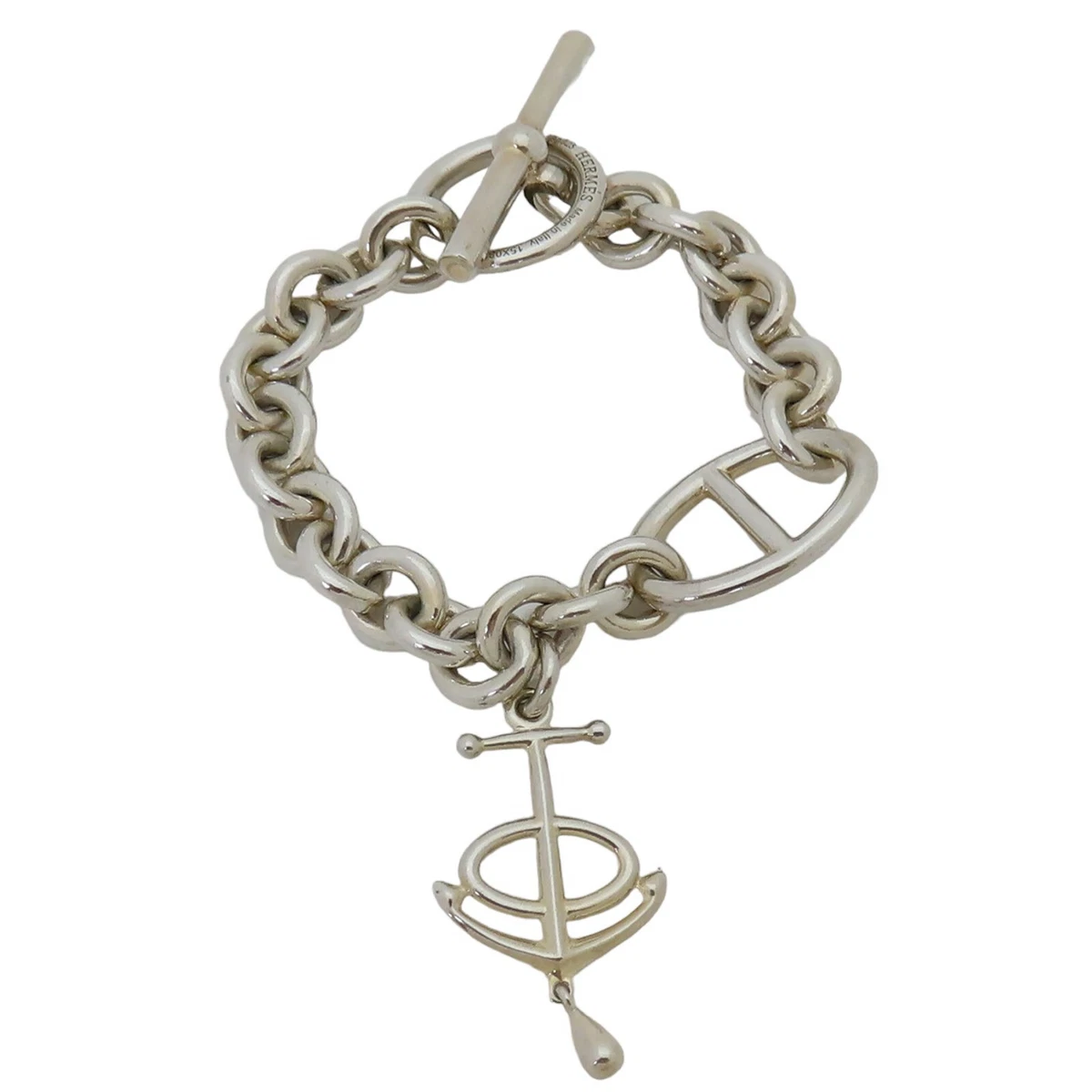 HERMES Chaine d Ancre Anchor Bracelet Sterling Silver
