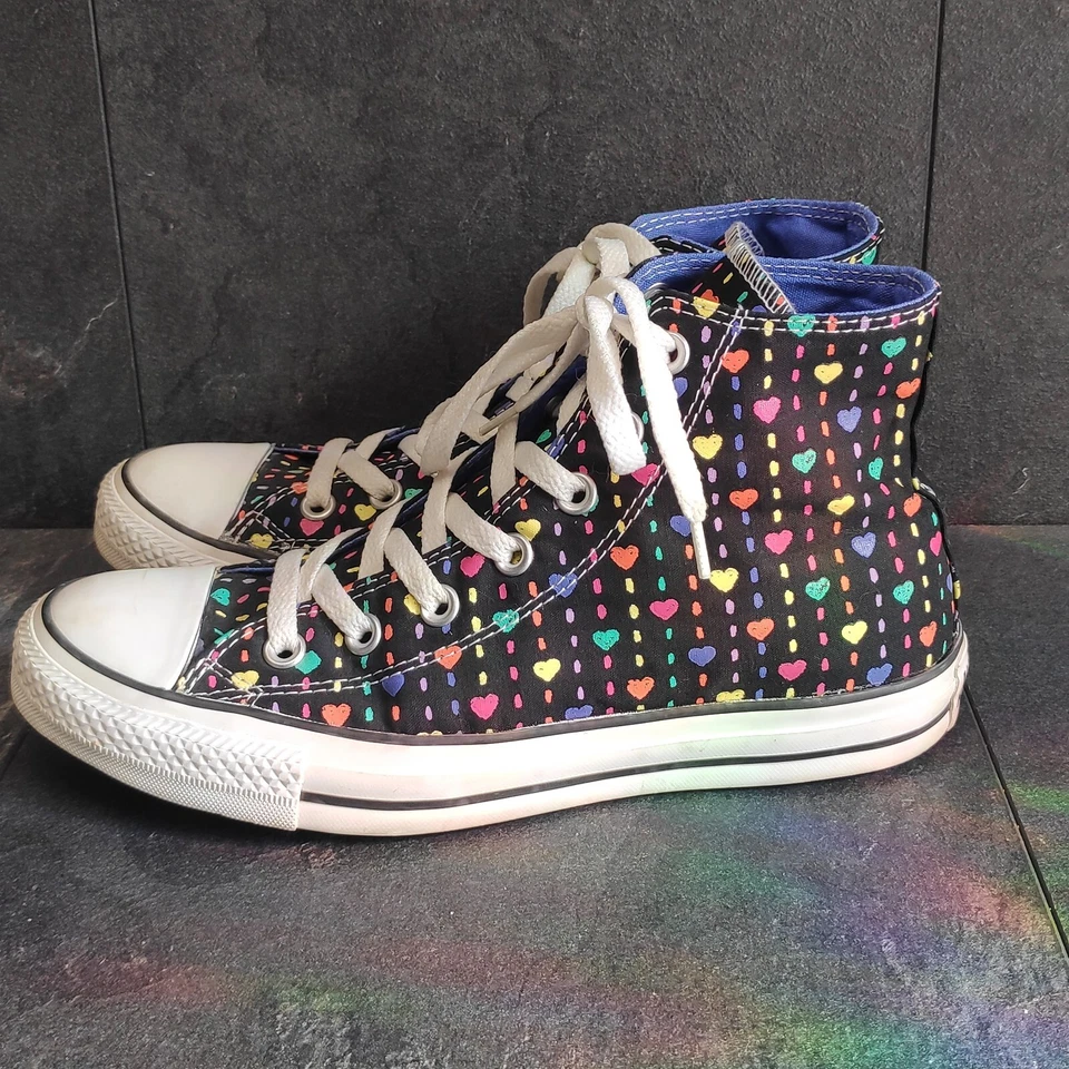 Converse Chucks 537115C black with colorful hearts size 39 multi color color  - Image 2 of 4
