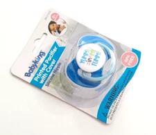 NEW BABY KING BLUE PACIFIER 0+ MONTHS YUMMY IN MY TUMMY