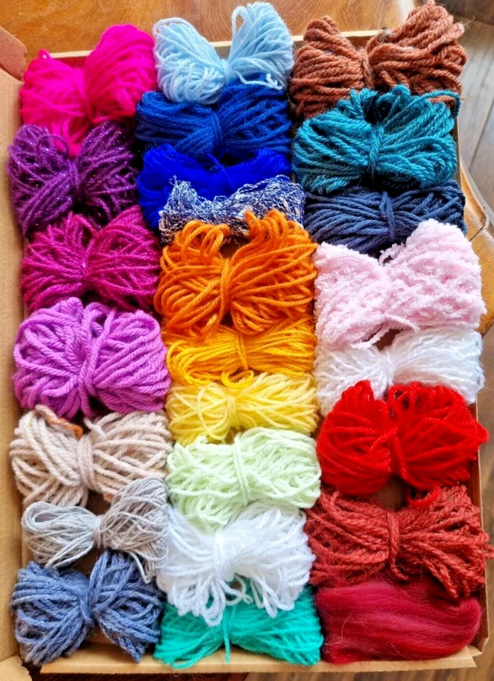 Knitting Bundle /Mixed Yarn Wool Job Lot Crochet Squares Pompom Crafts Toys - Image 3 of 4