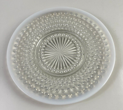 Anchor Hocking Opalescent Hobnail Round 8.5 Inch Vintage Platter
