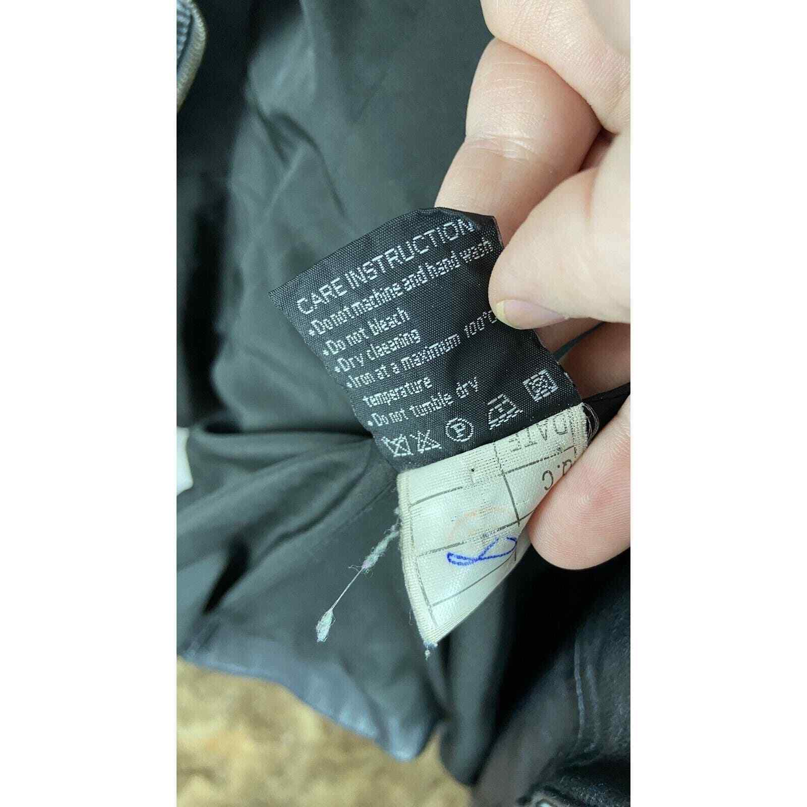 Salco Fur Collar Leather Jacket Size 52 - image 10