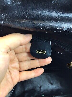 Vintage GUCCI Black Patent Leather One Shoulder Backpack Vintage GUCCI Black Patent Leather One Shoulder Backpack