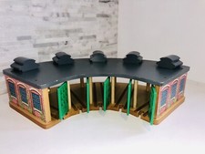 Thomas the Train Sodor Wooden Railway Tidmouth Station Roundhouse Engine Shed