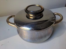 DEMEYERE 24K INCA GOLD Plated Handles 1.6 Qt 6.5" Saucepan 18/10 Stainless Steel