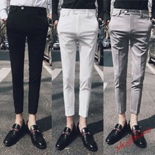 Men's pencil Suit Pants Harem Pants Fashion Slim Fit casual Trousers Skinny Pant