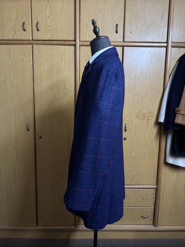 Brooks Brothers wool mohair silk cashmere Blue Men’s Coat Suit OverCoat 44L 48L - Picture 6 of 23