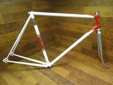 VINTAGE LAMBERT STEEL 27" ROAD BIKE FRAME SET 55 x 57