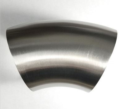 Stainless Bros 3'' SS304 45° Elbow - 1.5D / 4.5'' CLR - 16GA / .065'' - No Leg