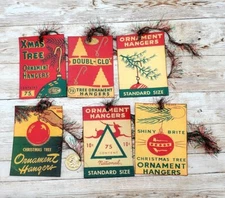 6-Christmas-Retro-Mid Century-Junk Journal-Ephemera-Linen Cardstock-Hang-Tags