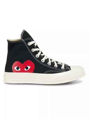 Converse x Comme des Garcons Play Chuck Taylor All-Star 70 Hi Black Red 150204C