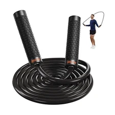 Jump Rope, Weighted Jump Rope for Home Gym, Adjustable 1lb Heavy Sk... Fast Ship