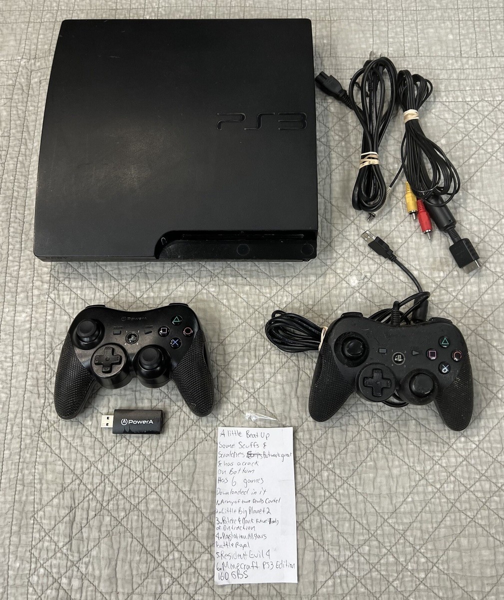 PlayStation 3 PS3 Slim Console 160GB With 6 PS3 Games | eBay