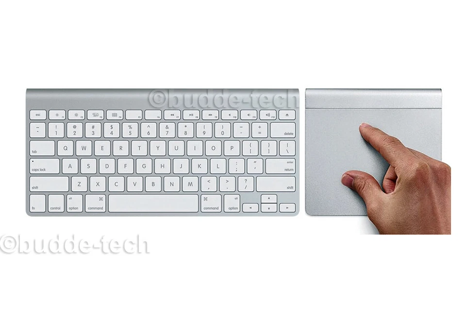 Apple Bluetooth Wireless Keyboard A1314 & Magic Trackpad A1339 Set - MC184LL/B - Image 3 of 4