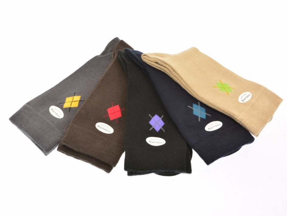 Calcetines de bambú Argyle de vestir para mujer - Paquete de 1 o 3 pares, regalos de cumpleaños para mamá Foto 3 de 4