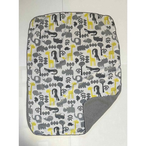 Circo Target Gray Yellow Jungle Zoo Safari Animals Baby Blanket Sherpa Lovey Kid - Picture 3 of 6