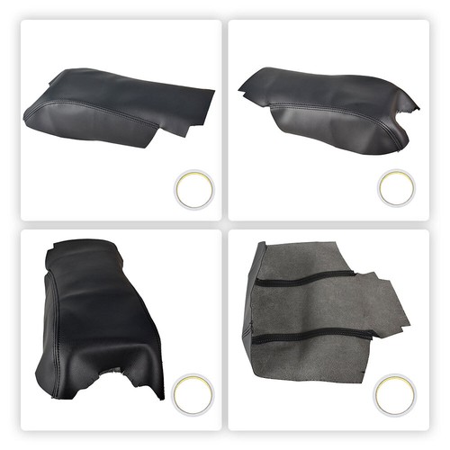 For 2006-2013 Range Rover Sport Black Leather Armrest Cover Center Console Lid - Picture 10 of 15