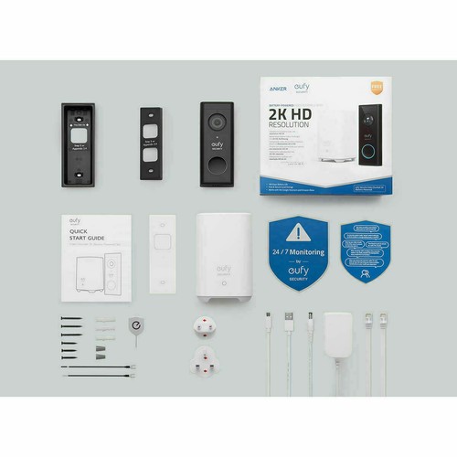 Eufy 2K Battery Powered Video Doorbell with Homebase Brand New and Sealed - Imagen 2 de 4