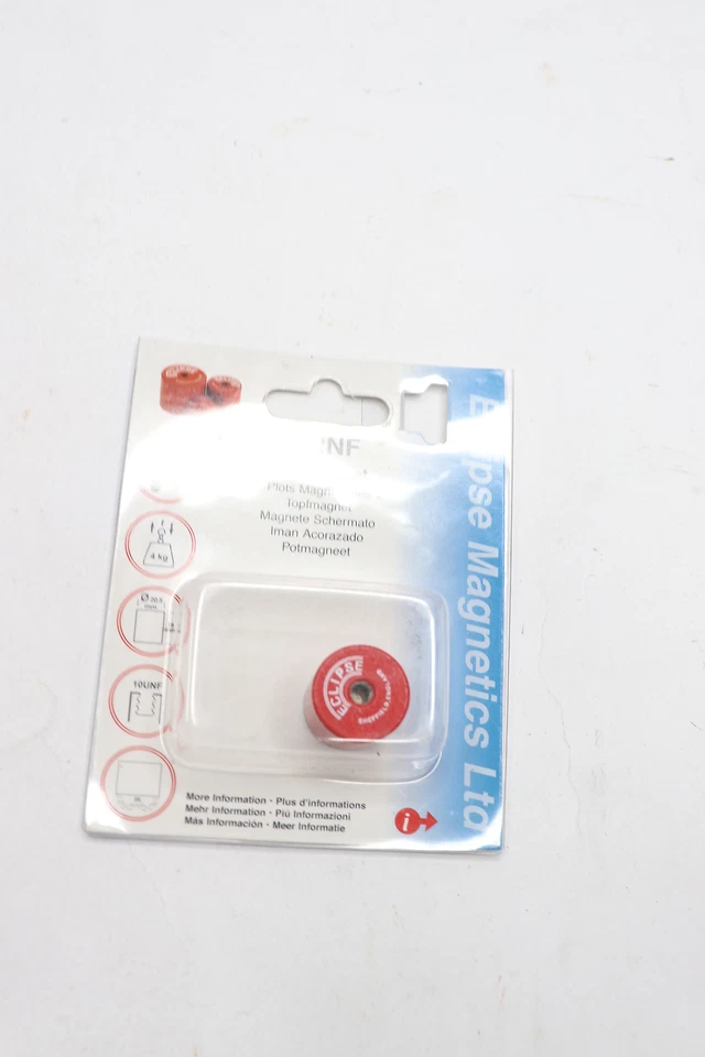 Eclipse Magnetics Imán de olla profunda Fuerza de tracción Alnico 8,8 lb 832NF Foto 3 de 3