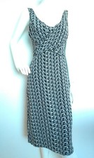 TED BAKER Liasin dress size 10 --BRAND NEW-100%silk below knee RETRO