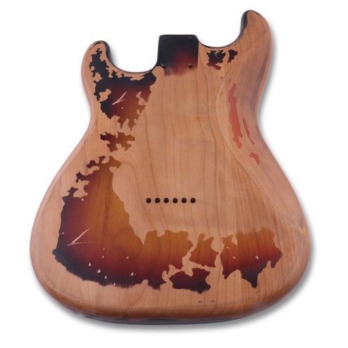 Relic ST Electric Guitar Body Nitro Top Alder Wood DIY Body HSH 3 Tone Sunburst - Picture 12 of 14