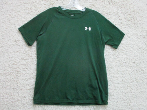 Under Armour Shirt Small Erwachsene grün sportlich locker Logo Stretch klassisch Herren S