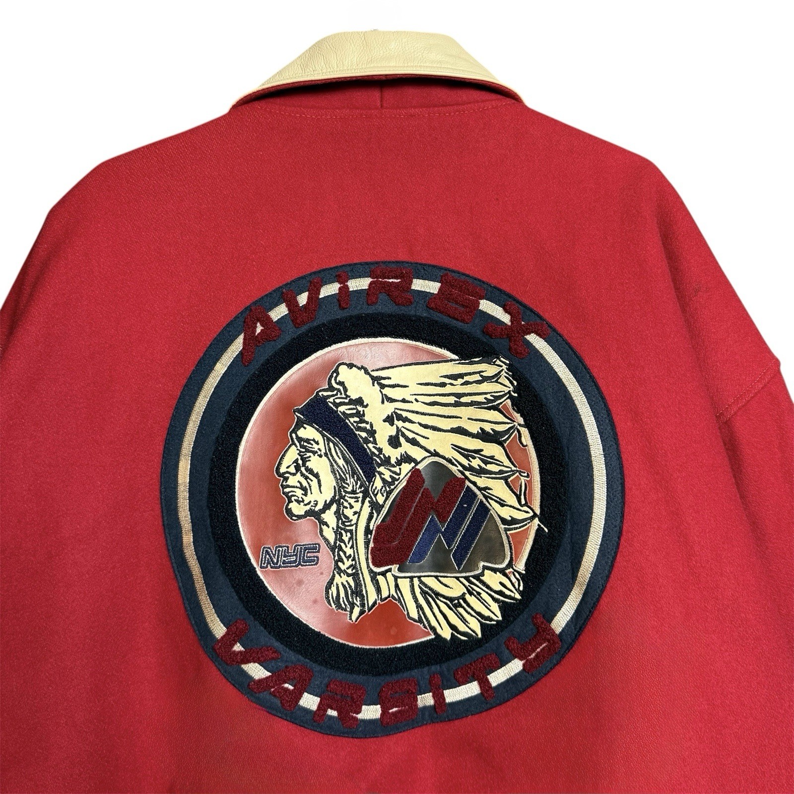 Avery’s Designer, New York Leather Jacket Size 3XL Red