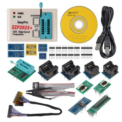 USB EEPROM Flash Programmer 24/25/93 BIOS 25T80 - Offline Copy + 15 Adapters