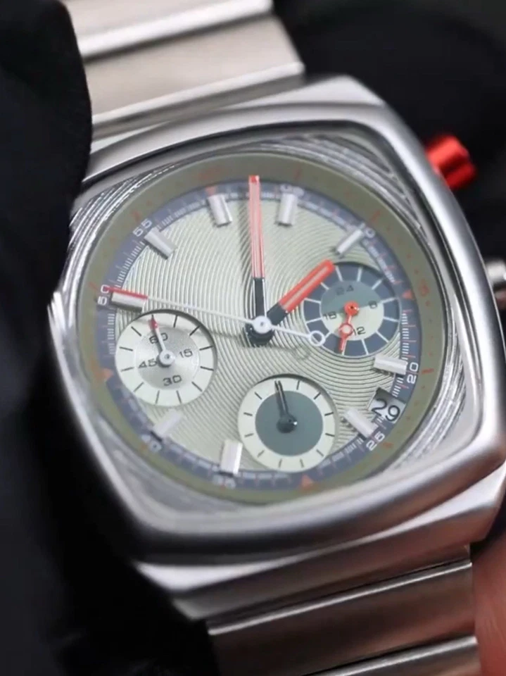 Reloj Brew Coffee Plata Verde Negro Cronógrafo Estilo Métrico Ciloa Cuarzo MVMT Foto 4 de 4