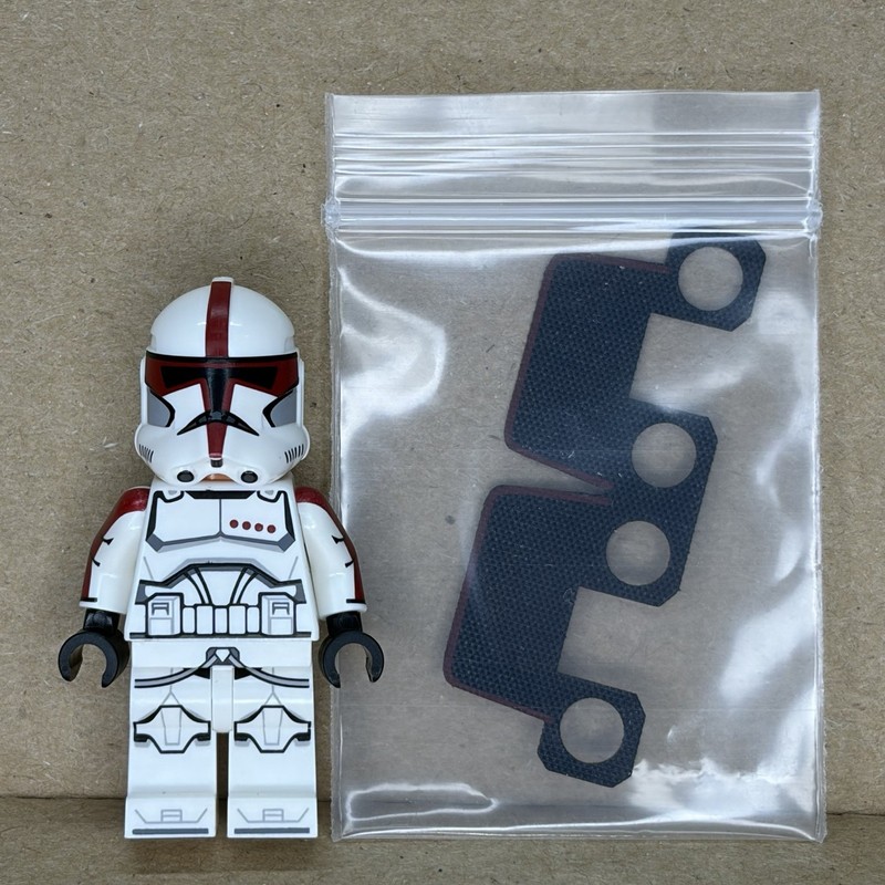 lego star wars gcc dark red captain / lieutenant clone red dark red P2