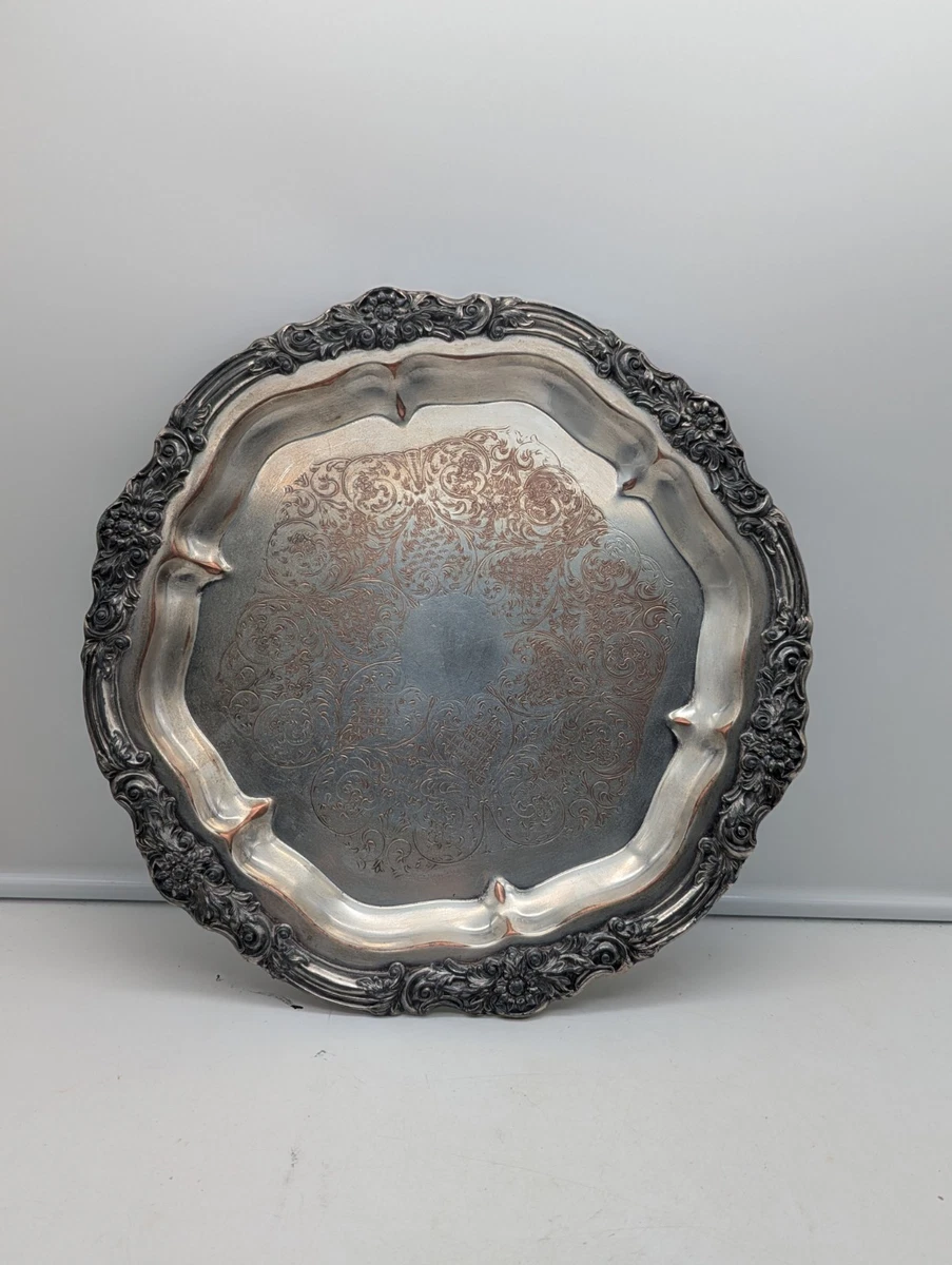 FB Rogers Silver Coin Antique US Silver-Plated Platters & Trays