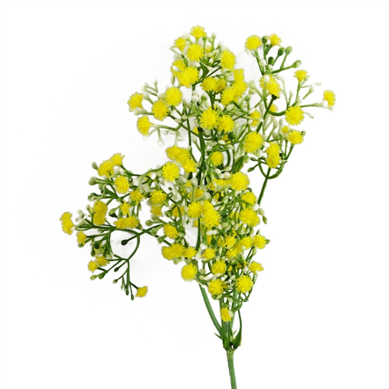 B&Q -  55Cm Gypsophila Yellow Stem  Artificial Single Stem Flower - Image 2