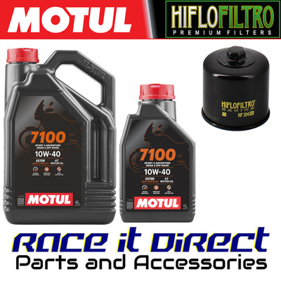 Öl und Filter für Triumph 800 Tiger XRx Low 2019-2020 Racing Motul 7100 & Hiflo