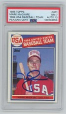 1985 Topps 1984 USA Baseball Team Mark McGwire #401 PSA 7 AUTO 10