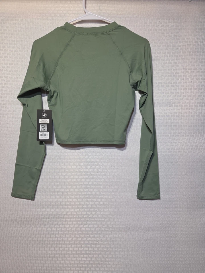 Body Glove Let It Be Rashguard Top Mujer’s M Verde Cactus Manga Larga Recortado... Foto 3 de 4