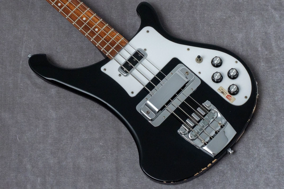 RK Bass Baxter Andy – Checkerboard - Mapleglo 4001, Rickenbacker 1973 Herby(Roland-Kasuga)リッケンバッカー4001Type ベース