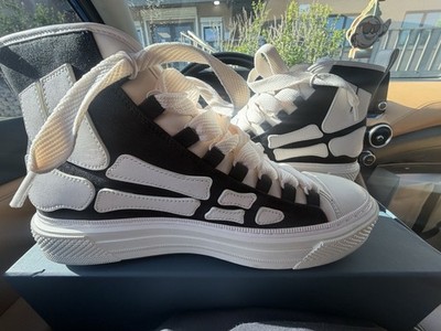 Amiri  Skel Court High-Top Sneakers  Wore them once I have a receipt for proof