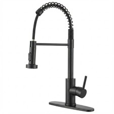 Kitchen Faucet with Pull Down Sprayer Industrial 1 Handle 1 Hole Or 3 Hole DJYC1