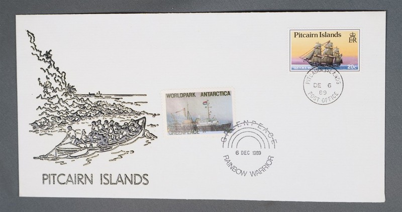 MayfairStamps Pitcairn Islands 1989 Green Peace World Park Antarctica Label Cove