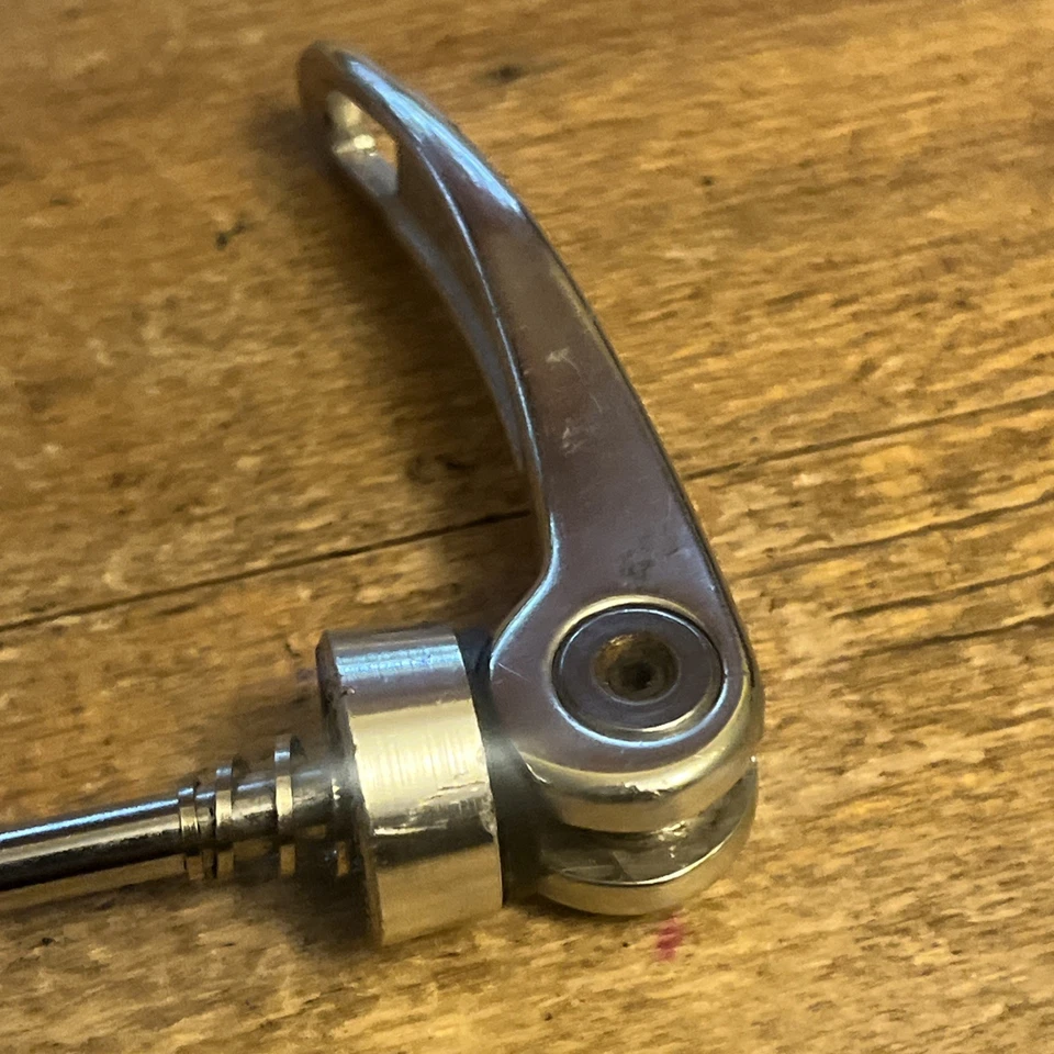 Front Quick Release Skewer Silver Alloy 100 mm Spaced Fork 90s 00s Road MTB - Image 4 of 4