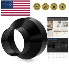 4 to 3 Inch Duct Reducer, Galvanized Steel Duct Increaser 4 to 3 Duct Reducer...