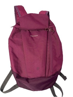 Quechua Decathlon 10L Dark Purple Backpack 14x10'' Zip Up FLAW