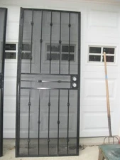 Security Steel Screen Door 32"x80" (lightly used)